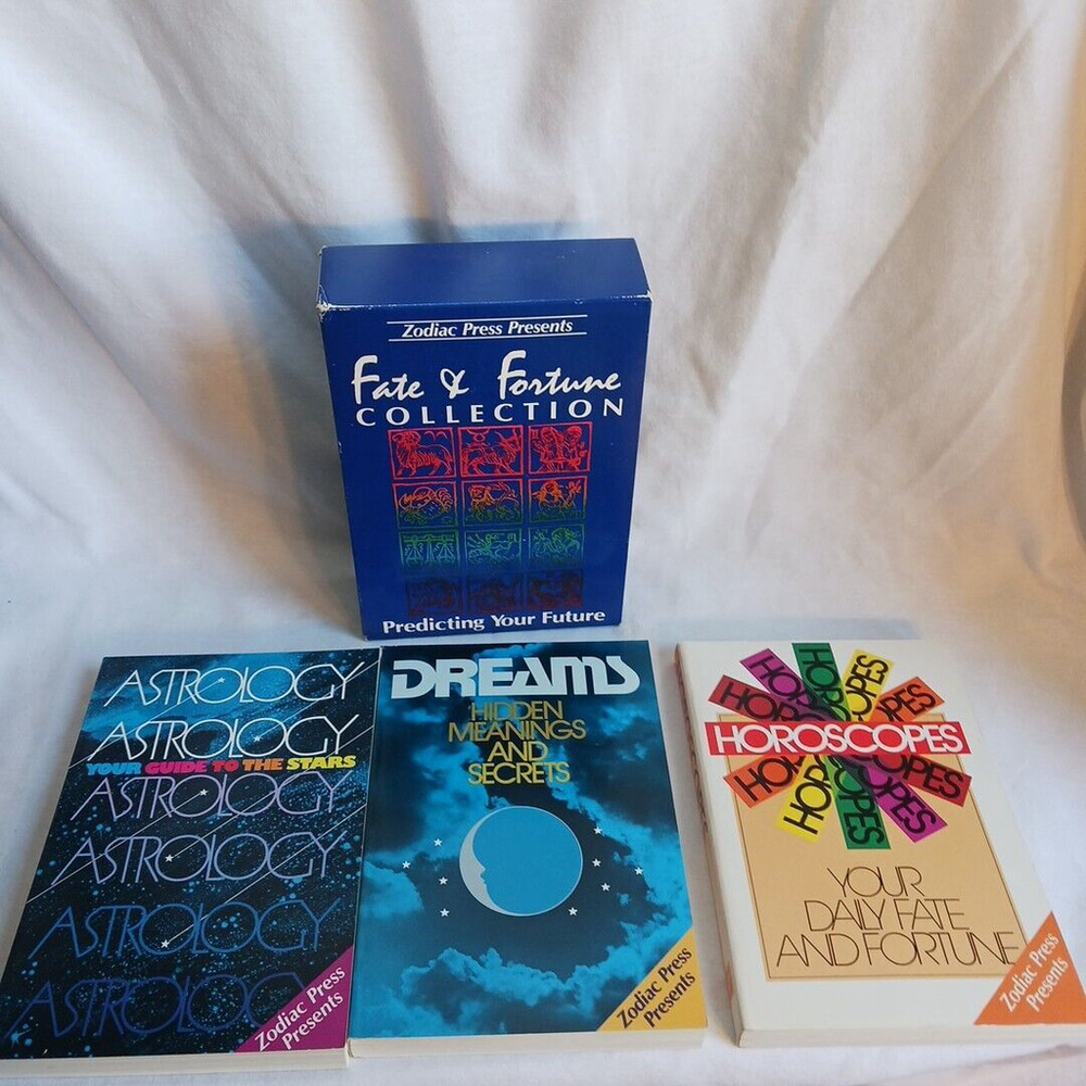 Fate and Fortune Collection Predicting Your Future 3 Book Set Zodiac Press 1983